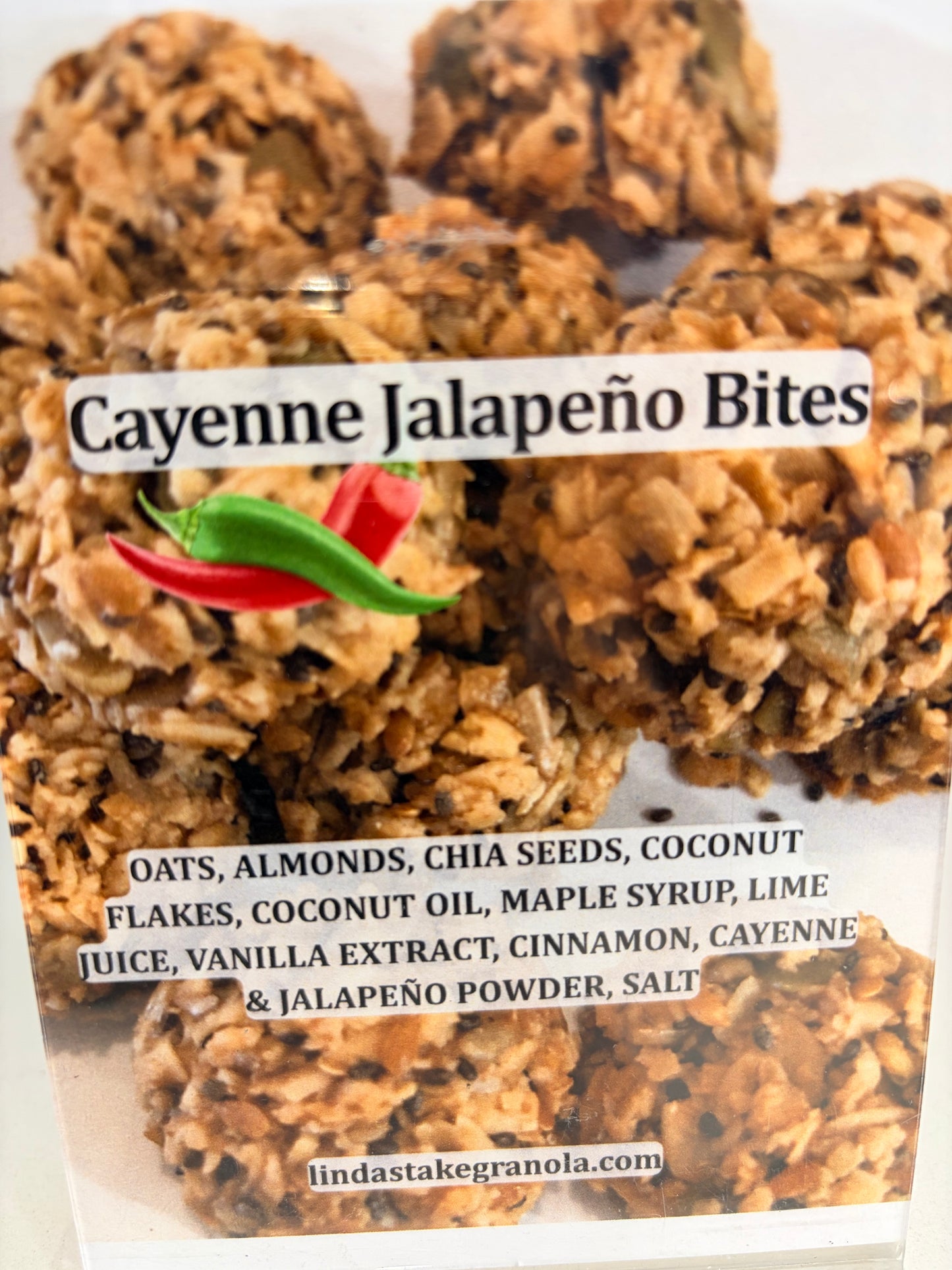 Cayenne Jalapeño Granola Bites
