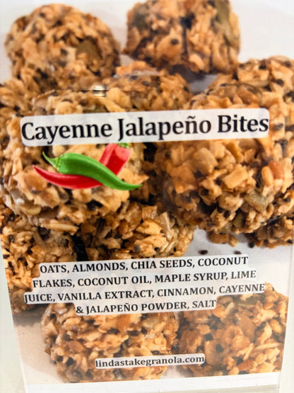 Cayenne Jalapeño Granola Bites