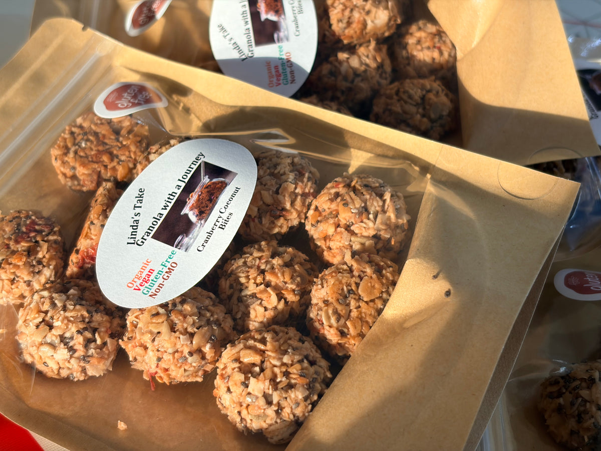 Cranberry Coconut Granola Bites