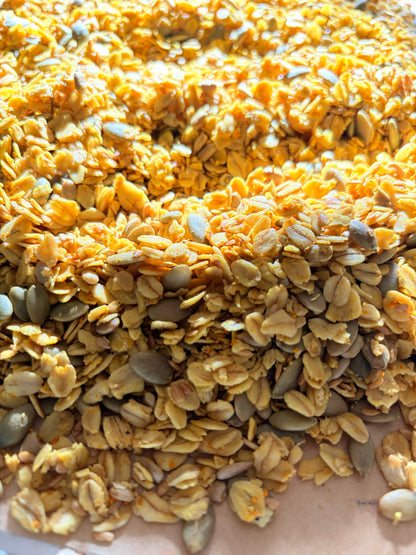 Turmeric Black Pepper Pineapple Granola Bites - Nut Free