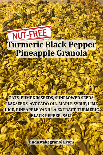 Nut Free Turmeric Black Pepper Pineapple Granola